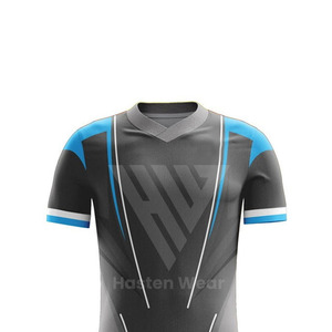 Tenue de football d'équipe fabriquée en usine, uniforme de football de haute qualité 100% polyester, séchage rapide, respirant, manches courtes - Product Image 4