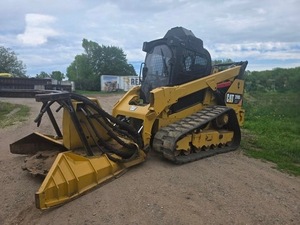 Chargeuse compacte sur chenilles CAT d'occasion, jaune, avec composant moteur essentiel - Product Image 4