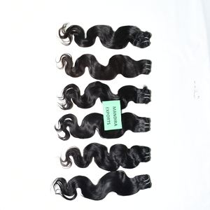 Cabello indio virgen crudo directamente de la India Extensiones de cabello natural Bodywave Cabello humano barato Remy Genius weft Temple - Product Image 5