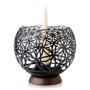Support de lampe à thé en fer et bois Designer Touch pour chandelier intérieur Décoration intérieure Mariages et événements spéciaux Base en bois - Product Image 2