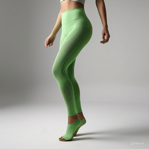 2025 taille haute maille transparente Legging femmes respirant pantalon sous-vêtements collants pantalon maille transparente Legging femmes - Product Image 2