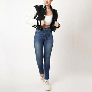 Chaqueta universitaria de lana de alta calidad para hombre, estilo Letterman, larga, fina, para invierno, a prueba de viento, con forro de seda estampado, teñida lisa, moda para mujer - Product Image 5