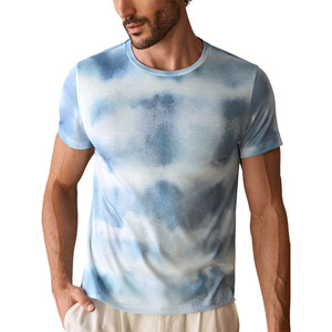 OEM tie Dye camisetas hombres transpirable verano algodón desgaste personalizado impreso con marca de etiqueta privada y opciones de diseño de logotipo - Product Image 1