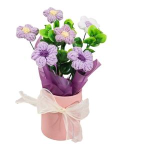 Bouquet de tournesols tricotés en gros pour la Fête des Femmes et la Fête des Mères, idéal pour les événements et cadeaux de Pâques - Product Image 5