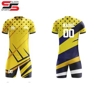 Camiseta de fútbol personalizada con sublimación completa de alta calidad, conjunto de uniforme deportivo impreso, kits de fútbol para equipos, conjunto completo de fútbol - Product Image 6