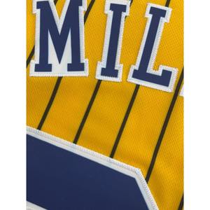 <b>Men's</b> Basketball Jersey, #31 In <b>Yellow</b>, Embroidered & Stitched Basketball Tank Top, Sleeveless Sports <b>Shirt</b> - Product Image 3