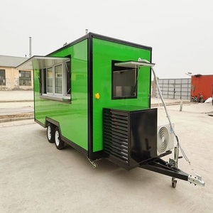 Achetez en gros camion de nourriture mobile à vendre livraison rapide remorque de nourriture de rue de qualité supérieure parfaite pour l'entreprise de thé à bulles - Product Image 4