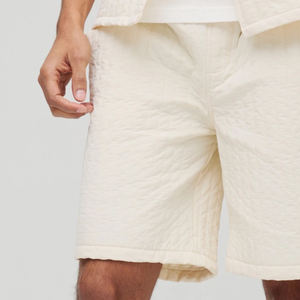 Men Relaxed Fit Quilted <b>Nylon</b> <b>Shorts</b> Mid-length Versatile <b>Shorts</b> Casual Plain Style Oversized Comfortable Fit Factory Rate 2026 - Product Image 4