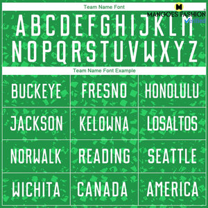 Maillot d'uniforme de football vert et blanc Kelly personnalisé confortable lavable en machine ensemble avec col sans étiquette importé - Product Image 5