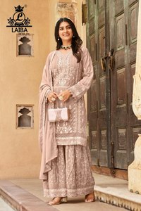2024 mejor ropa festiva aspecto tradicional última colección de trajes de mujer Salwar con estilo Gharara tarifa al por mayor - Product Image 2