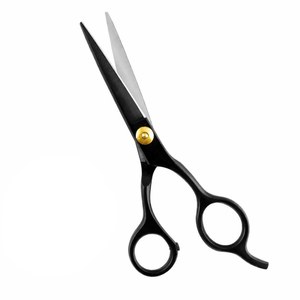 กรรไกรตัดผม 6.5 นิ้ว สีดำ สแตนเลส สำหรับช่างตัดผมมืออาชีพ ใช้ในร้านเสริมสวย รับทำโลโก้ตามสั่ง - Product Image 5