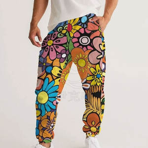 Pantalones de Jogger de sublimación con estampado completo y cintura elástica Pantalones de Jogger de sublimación con estilo - Product Image 6