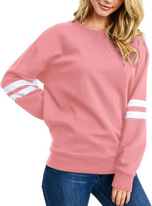 Sweat-shirt personnalisé pour femmes Pull à col rond personnalisé Streetwear Sweat-shirt à col rond à doublure thermique solide - Product Image 2