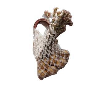 Bolso de macramé de diseño personalizado a la moda según lo que se requiera, bolso de mano para mujer de cuerda de algodón y paja, diseño bohemio, bolso hecho a mano. - Product Image 1