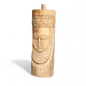 Bouddha en bois sculpté à la main, design traditionnel Feng Shui, pour l'extérieur - Product Image 1