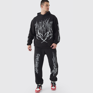 Survêtements pour hommes sublimés sur mesure vêtements de sport vêtements de jogging unisexes vente en gros de survêtements à capuche 100% coton de qualité supérieure costumes de survêtement - Product Image 2