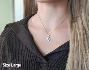 Elegante Collar con Colgante de Diamante Moissanite VVS con Oro de 14k, Joyería Fina para Mujer, Joyería Fina de Lujo a Bajo Precio - Product Image 5