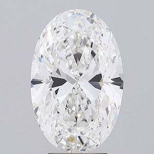 Bague de fiançailles personnalisée de marque Rising, diamant de laboratoire de 5,06 carats, taille ovale, couleur F, certifié IGI, clarté VS2 - Product Image 1