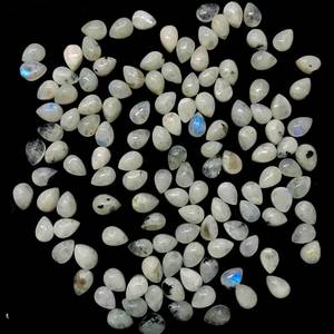 Lote de 10 piedras preciosas de cabujón llamativo azul de labradorita natural, piedras sueltas de forma mixta para la fabricación de joyas - Product Image 3