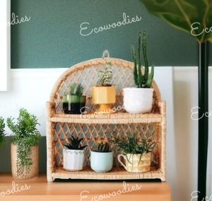 Offre Spéciale 100% Étagère de sol à 2 niveaux en bambou naturel pour armoire à deux niveaux - Product Image 6