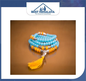 Best Quality Hand Knotted Carved Gemstone Yoga <b>Meditation</b> Mala <b>Bead</b> Prayer Eco-Friendly Nepal Available at Wholesale Price - Product Image 6