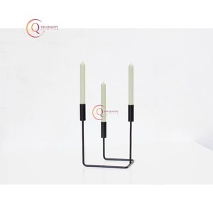 Luxury Fancy Wedding Candle <b>Holder</b> <b>Black</b> Color Powder Coated Decorative <b>Candlesticks</b> Stand Metal Candle <b>Holder</b> From India - Product Image 3
