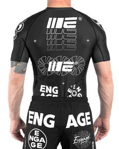 OEM/ODM Bjj rash guard precio al por mayor fábrica BJJ spandex sublimación personalizada Rash Guard manga corta BJJ rash guard para hombres - Product Image 4