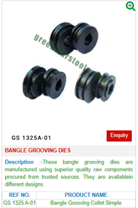 Bangle Grooving Dies GS 1325A-01 Jewelry Tools <b>for</b> Jewelers - Product Image 2