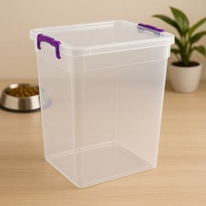 Caja de Almacenamiento de Plástico PP de 10000 ml con Tapa, Organizador Transparente para Cocina, Despensa, Hogar, Oficina, Solución de Almacenamiento de Ropa - Product Image 3