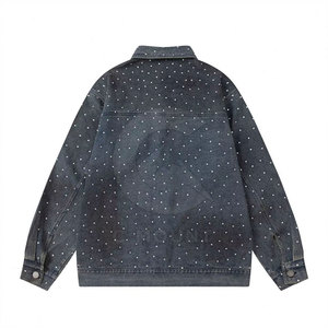 Wholesale Custom Logo Cotton Made Men <b>Rhinestone</b> <b>Jacket</b> Breathable Outdoor Use Men <b>Rhinestone</b> <b>Jacket</b> - Product Image 2