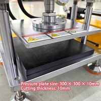Presse hydraulique manuelle pour la préparation d'échantillons en caoutchouc et en plastique, machine de découpe d'échantillons, garantie 1 an, capacité 1T 2T 5T