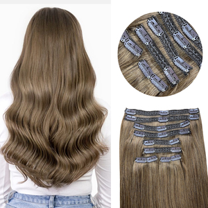 Extensiones de Cabello Natural Chino 100% Humano de Doble Trama Premium K.SWIGS, Naturales y Rubias, con Clip - Product Image 1