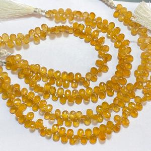 ลูกแพร์รูปลูกแพร์ของ Fanta Tourmaline สำหรับเครื่องประดับอัญมณีสีเหลืองธรรมชาติ - Product Image 4