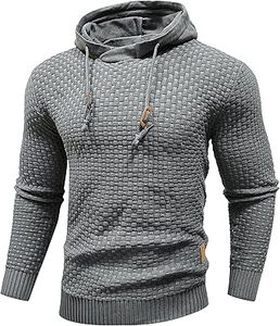 Sudaderas con capucha informales de invierno para hombre, Color sólido, 100% algodón, ajuste Regular, secado rápido, respetuoso con el medio ambiente, transpirable, de alta calidad - Product Image 2
