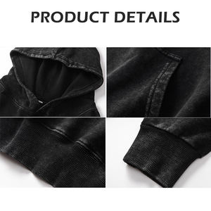 Sudaderas con capucha personalizadas para hombre 100% algodón peso pesado lujo calidad Puff impresión Streetwear pulóver sudaderas con capucha para hombres - Product Image 2