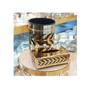 Black and White Color Waste <b>Bin</b> Superior Quality Aluminium Garbage <b>Bin</b> With Tissue Box for Home Hotel Use - Product Image 5