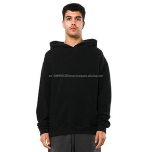 เสื้อฮู้ดผู้ชายแบบ unisex น้ำหนัก 320 กรัม ผลิตจากผ้าโพลีเอสเตอร์ 50% และผ้าฝ้าย 50% สีพื้น ทรงหลวม ไหล่ตก ทอแบบถัก คุณสมบัติป้องกันการหดตัว - Product Image 4