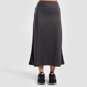 Jupe élégante à taille empire en satin et coton respirant avec imprimé numérique pour femmes de bureau au printemps et en automne - Product Image 2