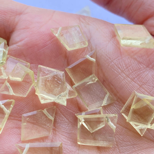 Prix de gros tranche de citrine naturelle coupe de table pierres précieuses 8-14 MM perles de fabrication de bijoux en vrac - Product Image 1