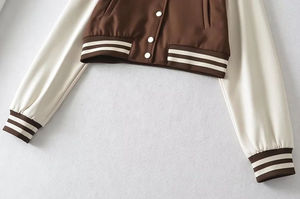 Chaquetas con letras Impresión personalizada Recubierto Cuello alto Moda Otoño cálido Color personalizado Logotipo Estilo de la calle de los hombres - Product Image 4