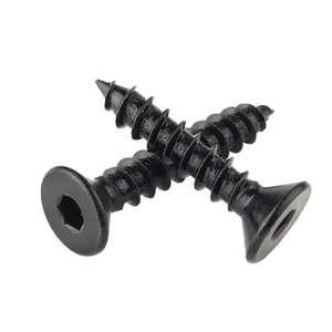 Black Hex Socket Countersunk Head Self-Tapping <b>Screw</b> M2 M2.3 M2.5 M2.6 M3 M4 M5 <b>M6</b> Steel for Wood Metal Sheet - Product Image 1