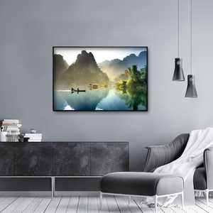 Marco de Fotos Simple DIN A1 Negro de 59.4 x 84.1 cm, Marco Cuadrado Flotante de Madera y Aluminio para Fotos y Proyectos DIY - Product Image 3