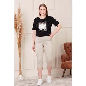 Pantalons capri en coton grande taille - Product Image 6