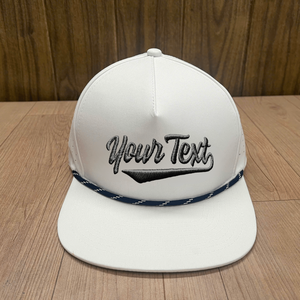 Casquettes de baseball de haute qualité, broderie personnalisée, 5 panneaux, chapeaux de sport Gorras, tissu imperméable personnalisé, chapeau de golf, visière incurvée, cordon - Product Image 3