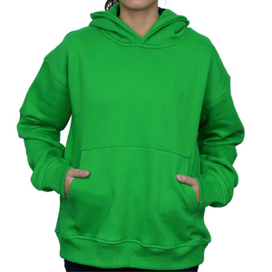 Sweat-shirt à capuche vert pour femme, 380 g/m², 100 % coton molletonné, avec poches, coupe classique, idéal pour l'automne – Grande vente - Product Image 1