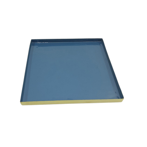 Bandeja de Metal Personalizada para Servir Comida y Bebida, Utensilios de Cocina Rectangular, Color Azul, Hecho a Mano - Product Image 6