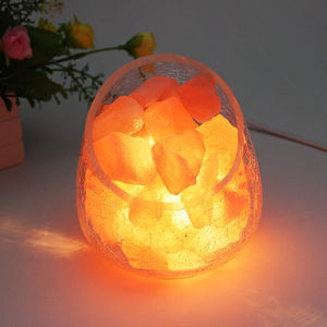 Natural Himalayan Salt Table Lamp Night <b>Light</b> Natural Raw Stones Crystal Essential Oil Diffuser <b>Light</b> Gift Decor Novelty Lamp - Product Image 6