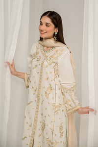Collection de pelouses de luxe pakistanaises 3 pièces avec broderie lourde fantaisie salwar kameez - Product Image 4