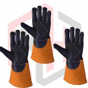 Gants de soudage professionnels avec paume résistante à l'abrasion et ajustement ergonomique - Product Image 4