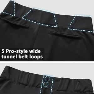 Pantalones de Béisbol Personalizados al por Mayor para Hombre, Sublimados, 100% Poliéster, de Secado Rápido, Transpirables, con Cierre de Cordón, Logotipo Personalizado - Product Image 5